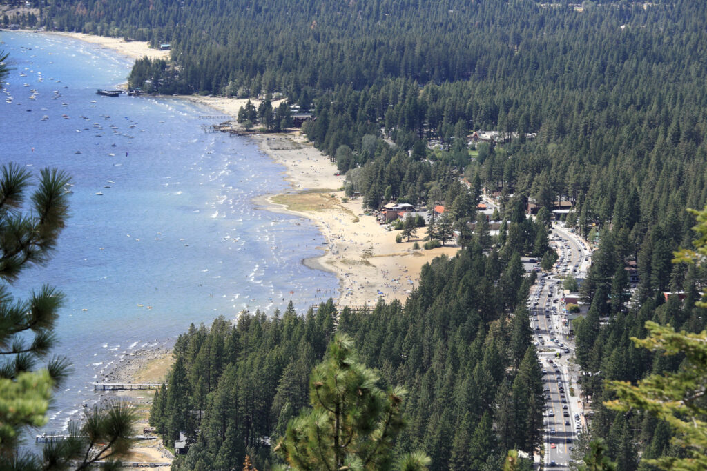 Traffic in Kings Beach, CA